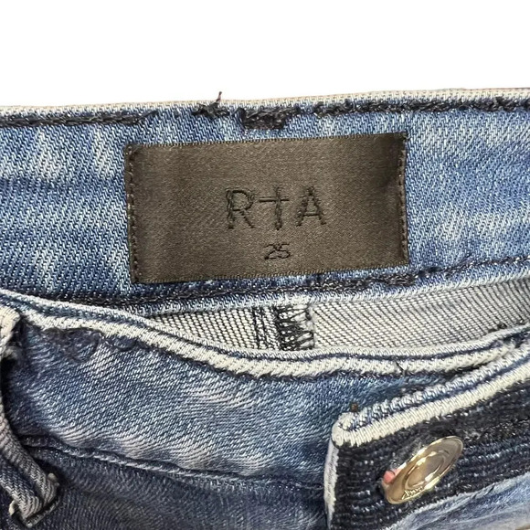 RtA Denim Prince Skinny Jeans in Indecent Wash Size 25 - Picture 10 of 12
